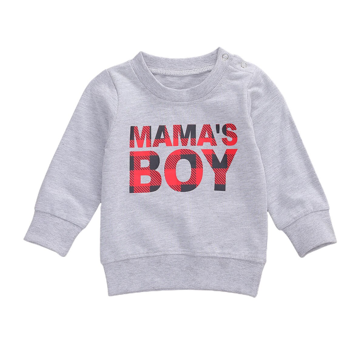 Newborn Baby Boy Girl Sweatshirt Baby Boy Autumn Spring Black White Letter Print Long Sleeve Tops Sweatshirt 0-24M: B / 12M