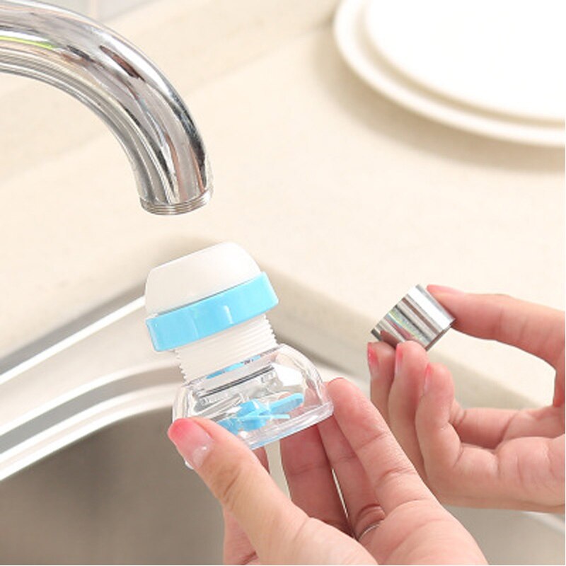 1Pcs 360 Graden Draaibare Kraan Filter Swivel Tap Extender Anti-Splash Water Filter Hoofd Sproeikop Keuken Accessoires