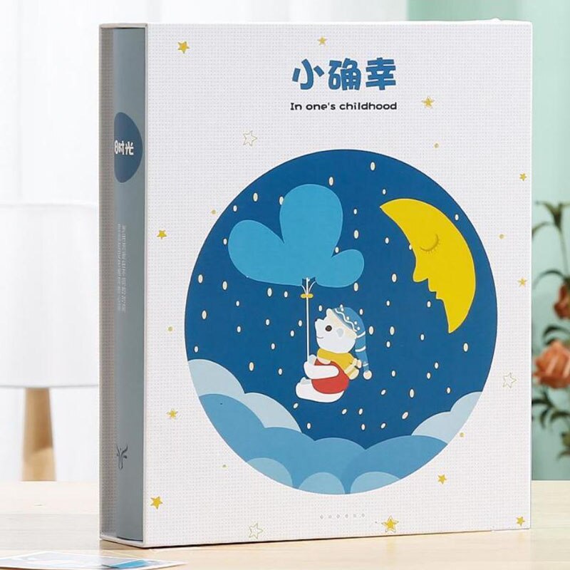 5-Inch Minimalist Photo Albums 200Pcs Large Capacity Interstitial Family Photo Album Children Growth Album Plastic Photo Album: color 7