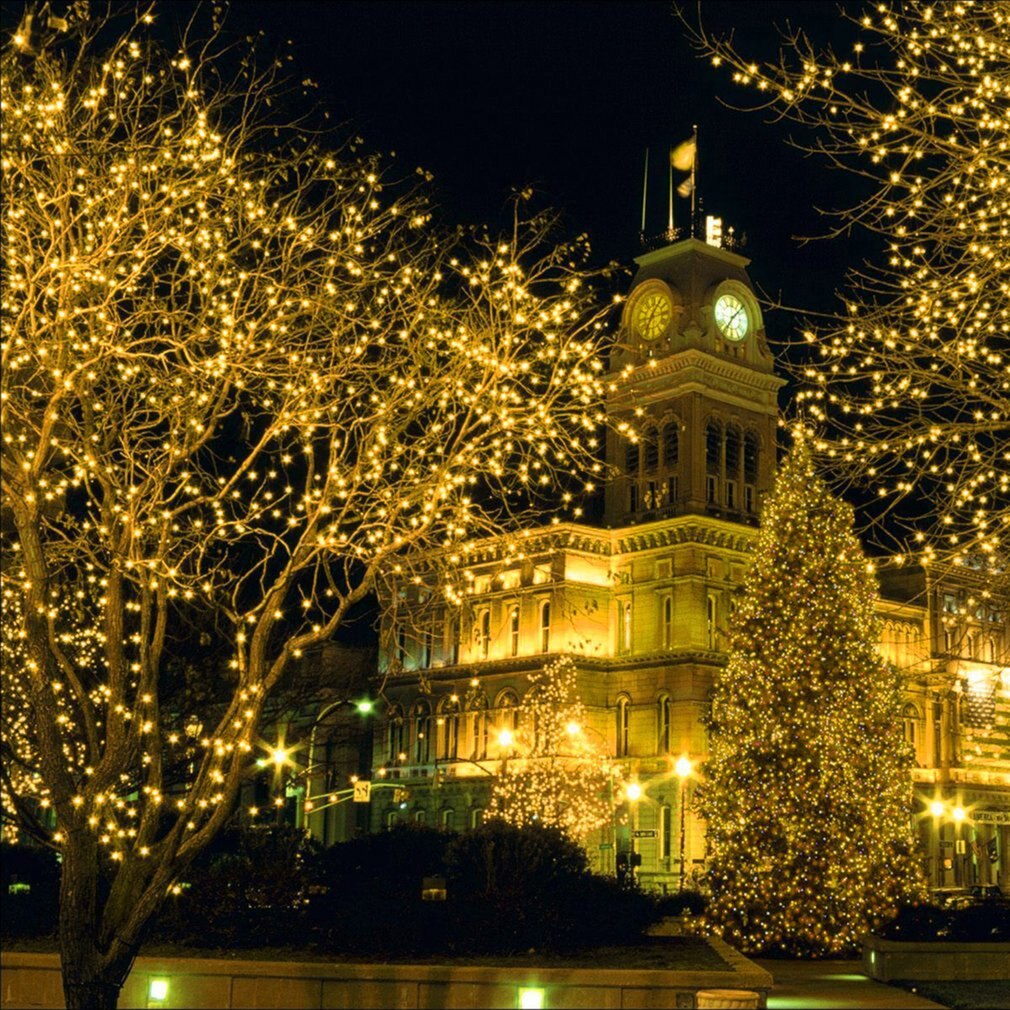 120 Led 12M Led Light String Dc Plug + Led Controller In Kerstversiering Bedrijf Ambachten Tuin Decoratie