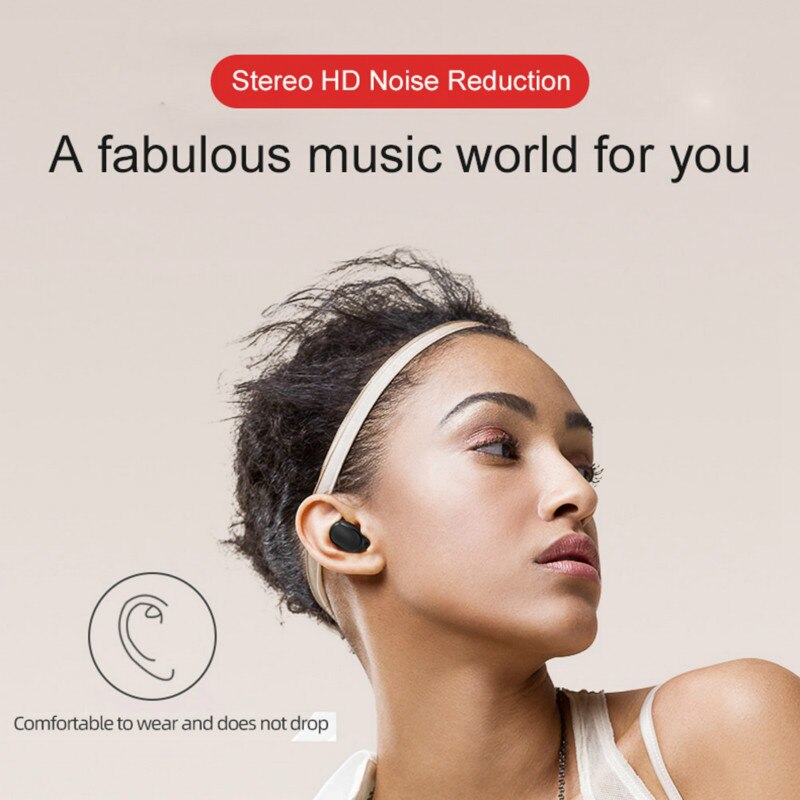 E6S Tws Draadloze Oortelefoon Bluetooth 5.0 Busiess Oortelefoon Sport Oordopjes Headset Met Microfoon Voor Slimme Horloge Telefoons Heet Verkoop