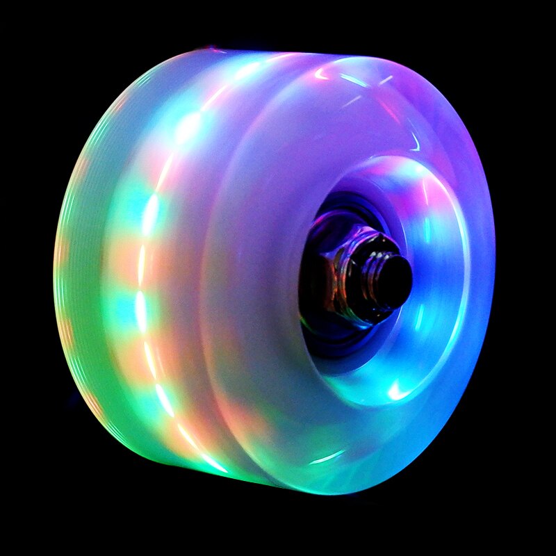 Ruedas luminosas para patines, accesorios de patinaje recreativo de Hockey, LED parpadeantes, 4 piezas: Multicolour