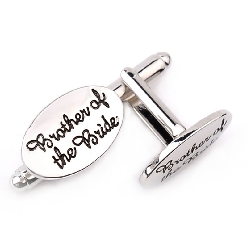 Männer Bräutigam Besten mann Bräutigam Vater der braut knapp Carving Hochzeit Party Manschettenknöpfe Clip Manschette Verknüpfung Platzanweiser pagen: Bruder von das Braut