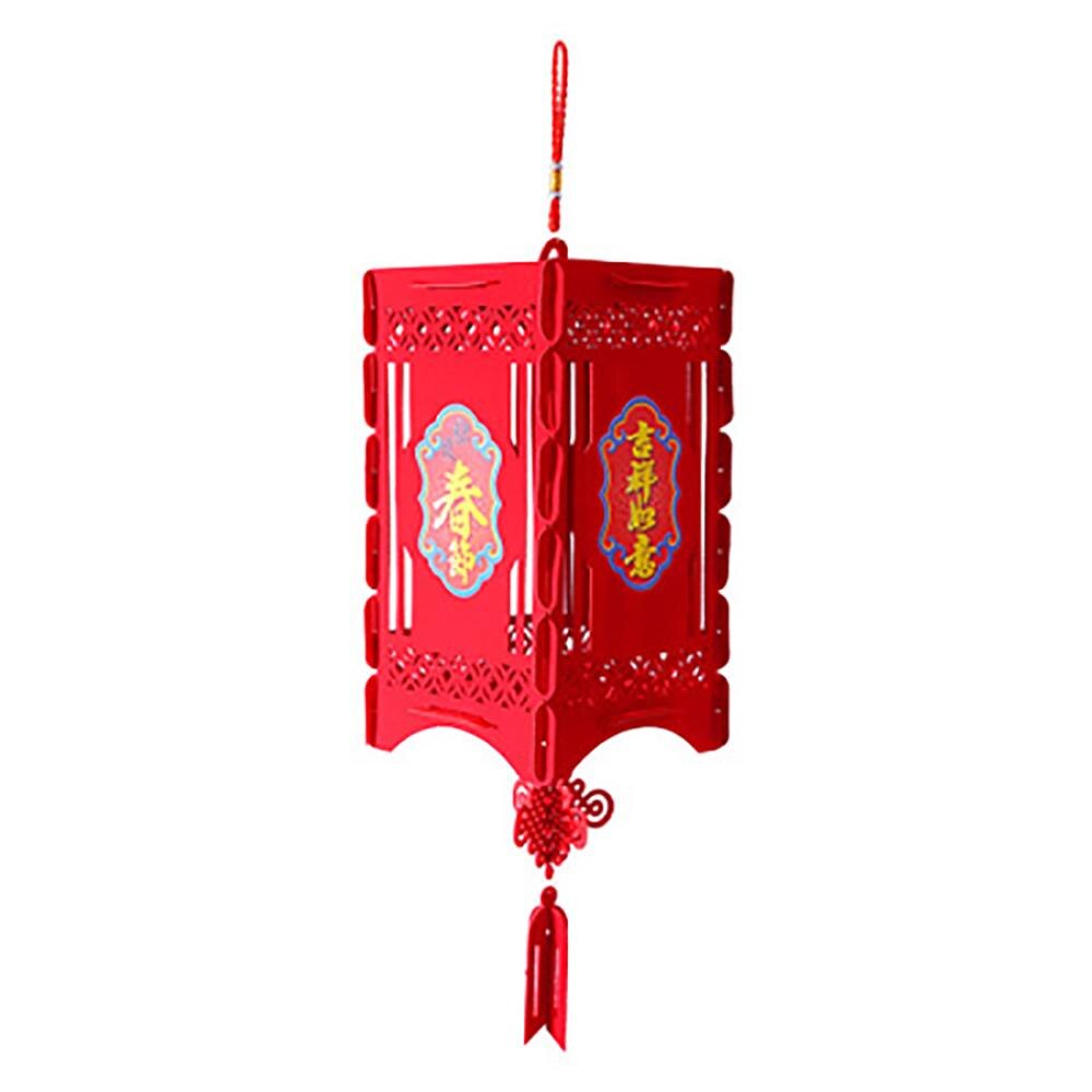 Stor rød lanterne dekoration kinesisk år dekoration forsyninger år festlig lille kinesisk knude vedhæng fest diy dekor: Lysegrå