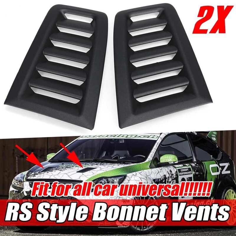 Car Front Engine Hood Bonnet Vents Hood Air Outlet Universal for Ford Focus MK2 ST for Fiesta for Mustang