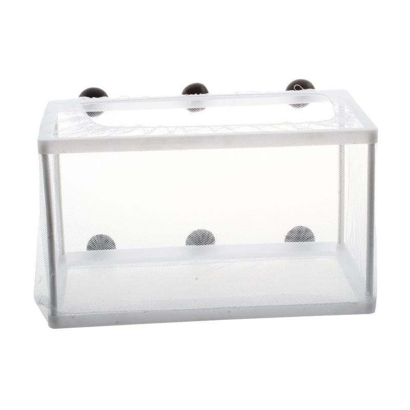 Aquatic Pet Hatchery Isolation Mesh Box Fish Breeding Incubator Hanging Net Bin Fish Tank Separate Container Aquarium Supplies