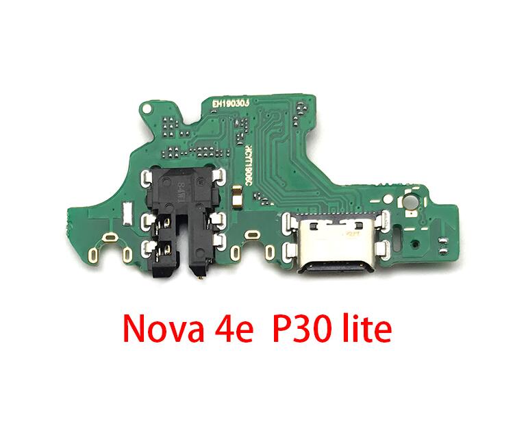 Usb ladeport dock-kontakt flex kabel med mikrofon for huawei nova 2 plus 2s 3 3i 3e 4 4e 5 5i pro usb-kort: Nova 4e  p30 lite