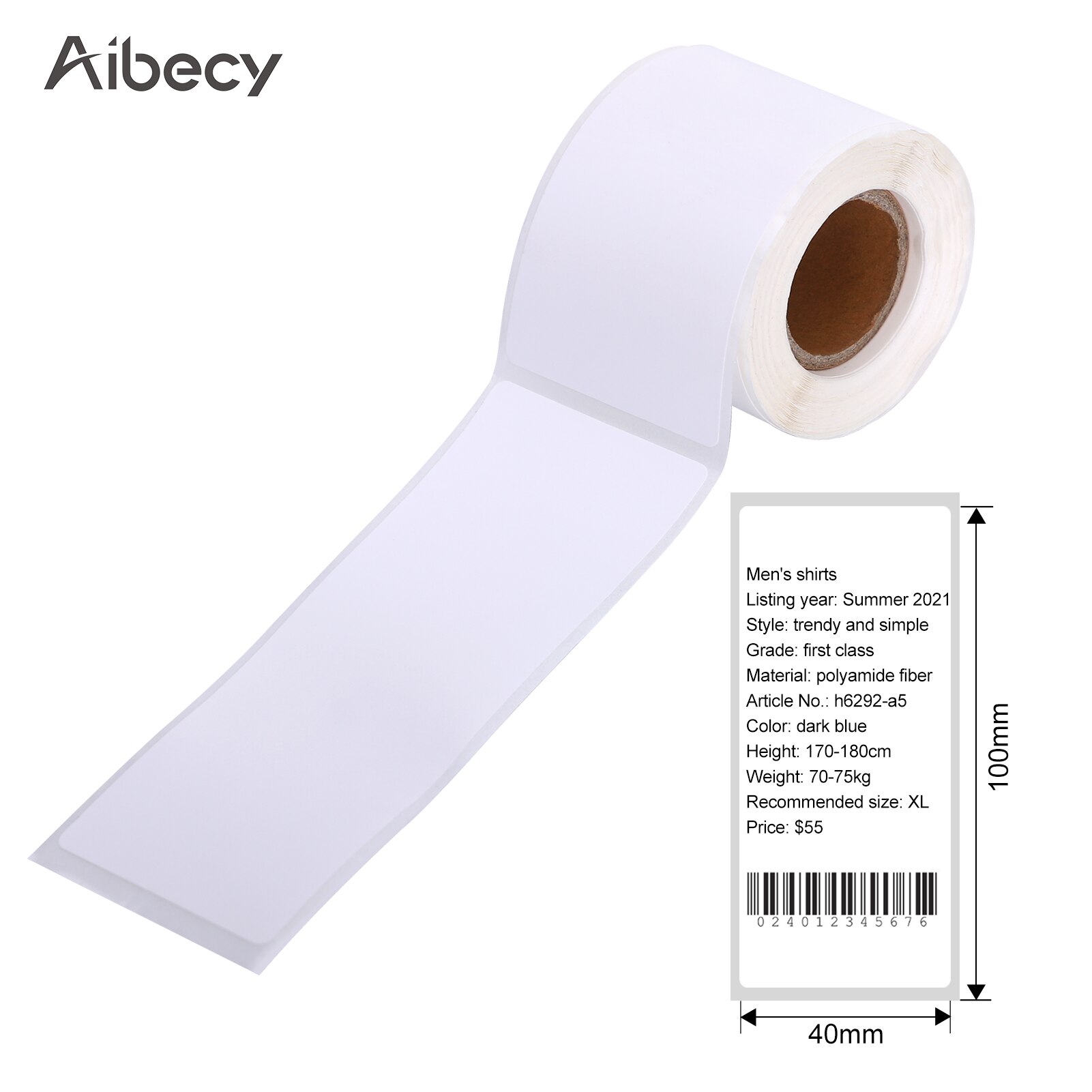 Label Printer Sticker Thermal Label Paper Self-Adhesive Printable Paper Roll Waterproof Oil-Proof Tear Resistant for DP23/DP30: type 7