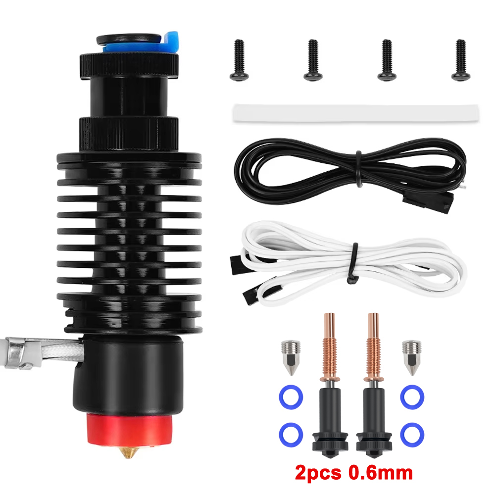 Kit de extrusión de calefacción de cerámica E3D Revo, termistor 104NT, calentador de calentamiento rápido, Kit Hotend de núcleo para impresora 3D E3d V6 Voron End: Negro