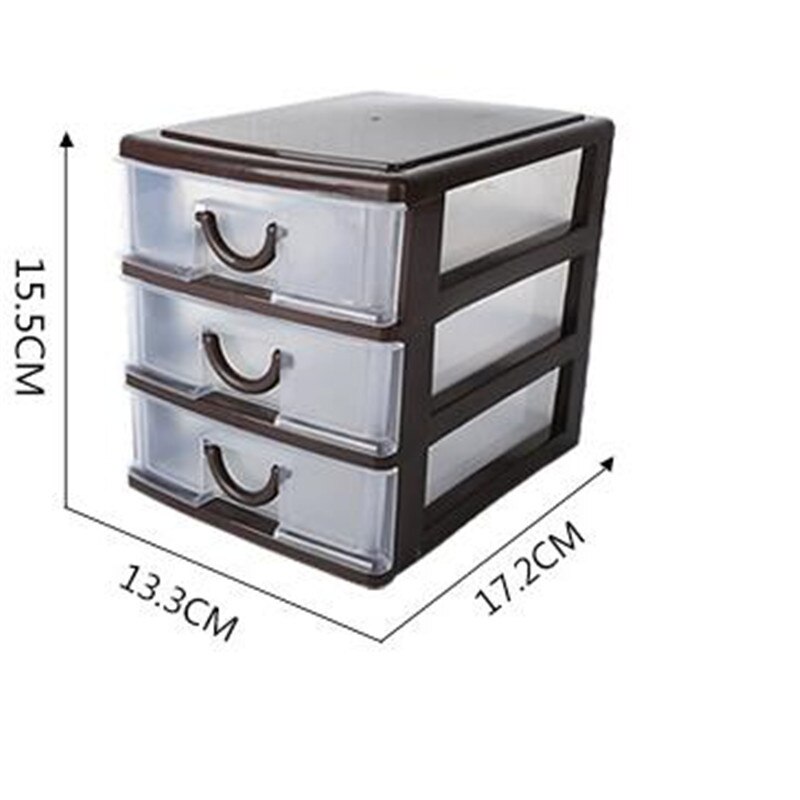 Table Storage Drawer Storage Box Multi Layers Plastic Makeup Container Office Organizer: B