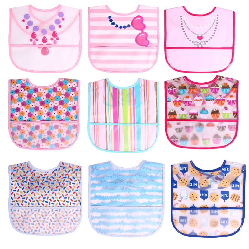 3/5 stücke Freies Baby & freundlicher Wasserdicht Frucht & Veggie PEVA lätzchen Baby jungen mädchen Lätzchen babador para bebe