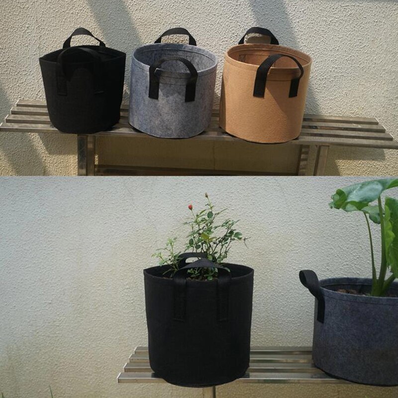 7 Gallon Plantaardige Zak Bloem Groeien Potten 7gal Aardappel Tomaat Zaad Gardenhandle Groente Stof Eco-vriendelijke Tuin Gereedschap