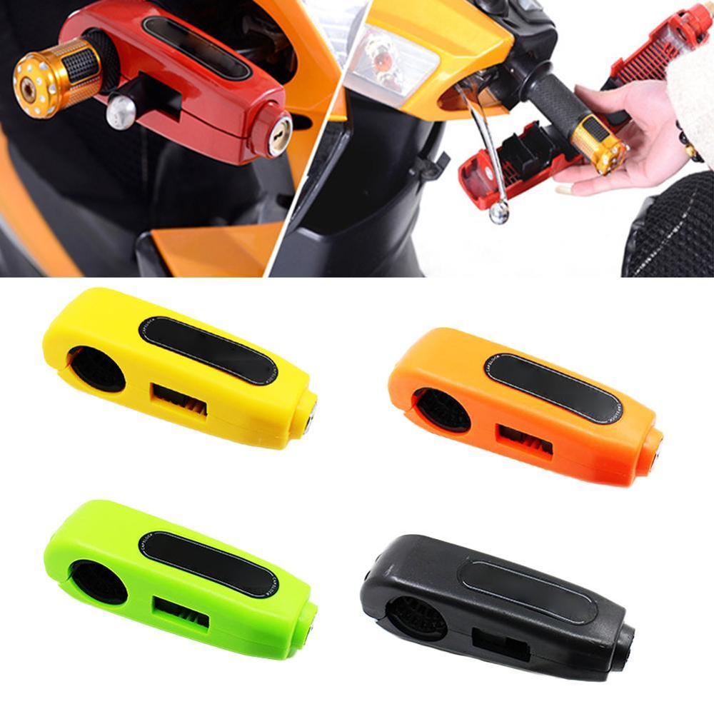 Motorcycle Handlebar Lock Grip Security Safety Locks Motorcycle Grip Lock Fit Scooter ATV Dirt Street Bikes Auto Security Lock