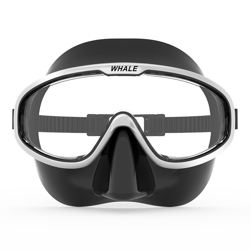 Diving mask Full Face Clear Lens Anti Fog Scuba Mask Underwater mask Swimming Snorkel Diving Equipment for Adult Youth: Black White