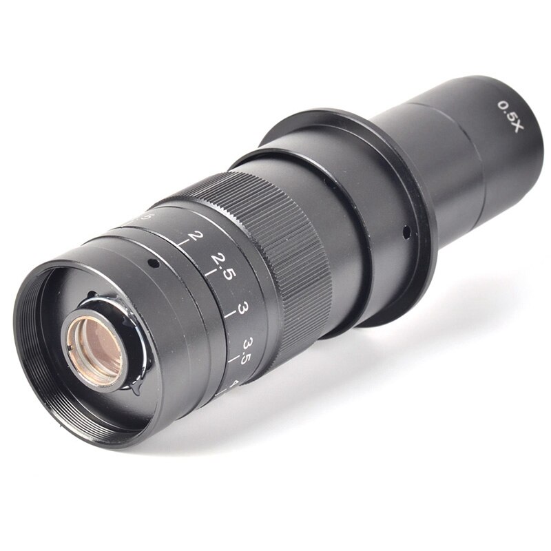 Objectif à monture C à grossissement réglable 50X, zoom 0,7X-4,5X pour