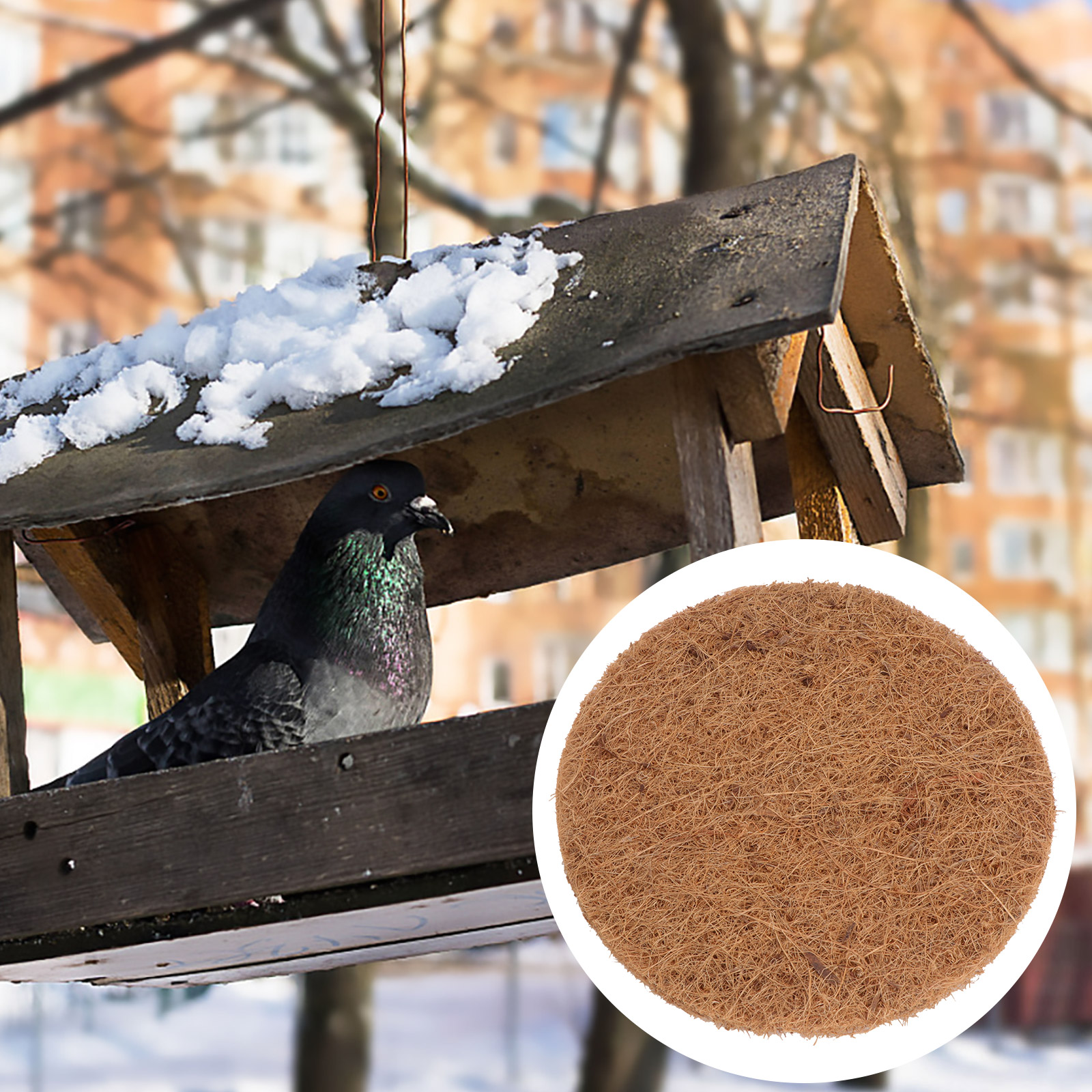 Ronde Duif Nest Pad Kooi Nestelen Duif Mat Fokken Pads Kokosnoot Eieren Vezel Kip Kokosdoos Huis Duif Levert Liner
