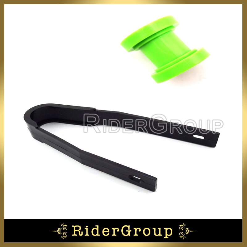 Chain Slider Rear Swingarm Guard Guide Green 8mm Chain Roller Pulley Tensioner Pit Dirt Motor Trail Bike Motocross Motorcycle