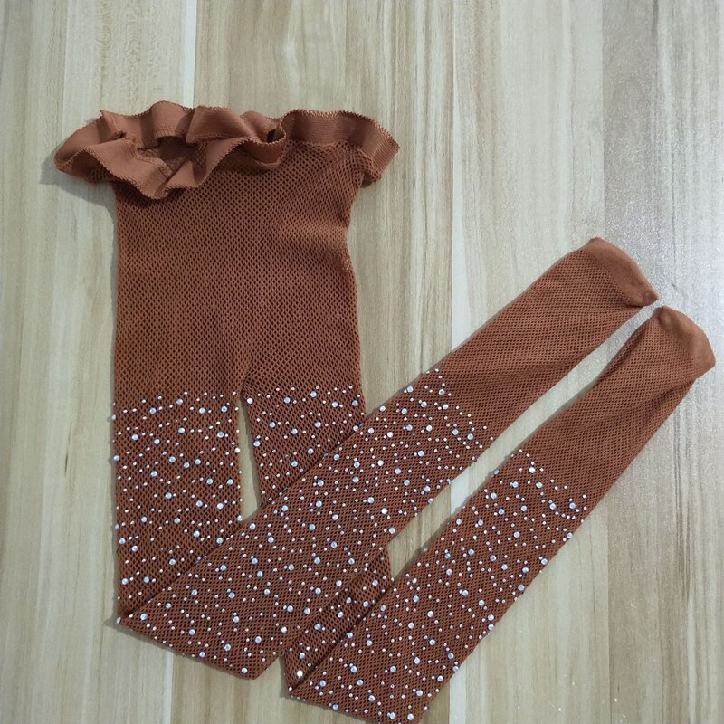 Baby panty's kinderen glanzende strass meisjes panty's kinderen mesh visnet beddengoed visnet panty's kousen: S