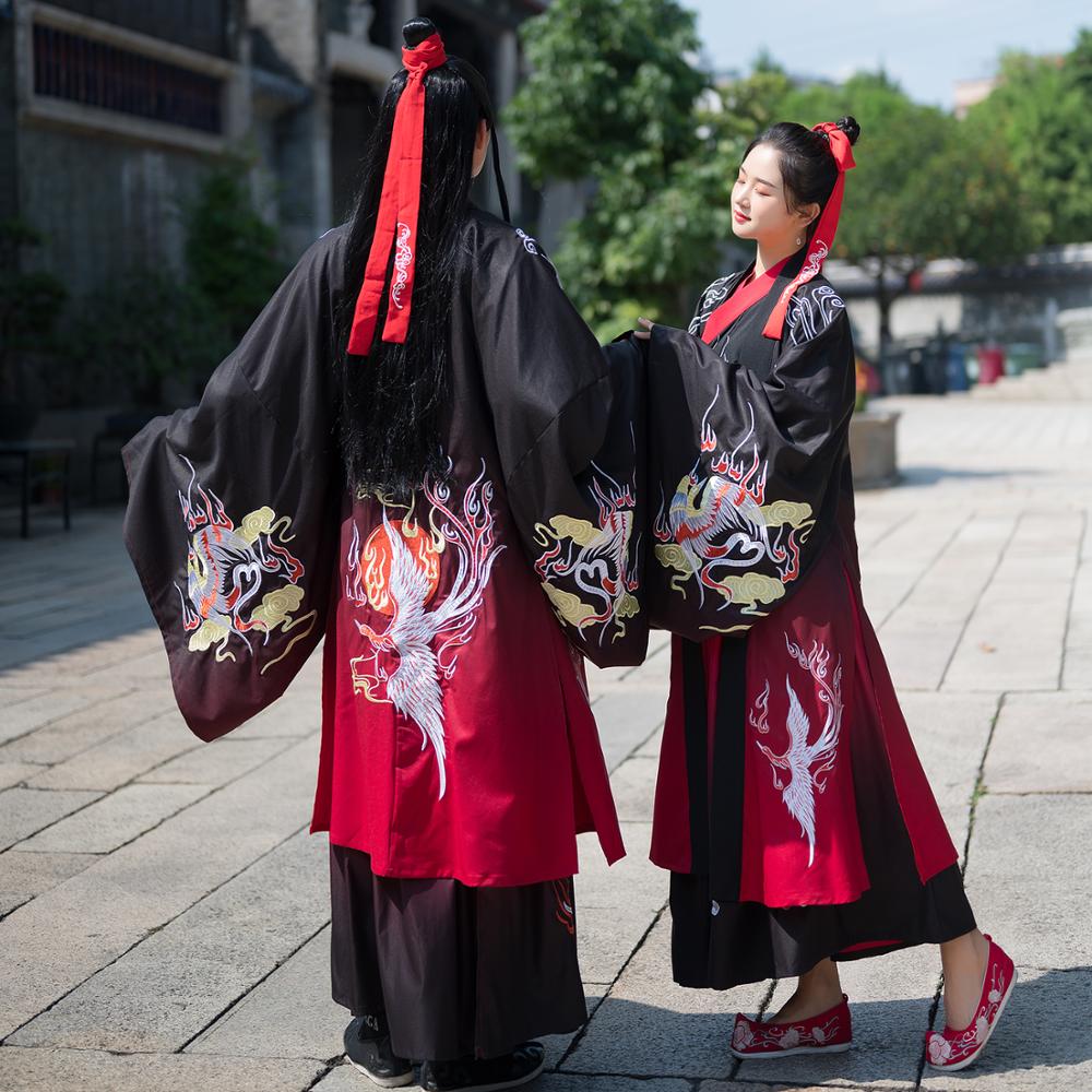 Couples Hanfu Chinese Ancient Traditional Tang Dynasty Costume Adult Festival Outfist Fancy Stage Clothing Women Men DNV12449