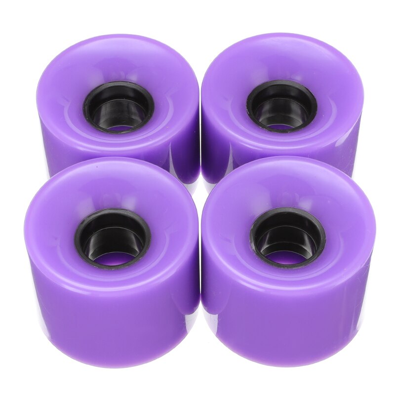 Pu Skateboard Wielen 60Mm X 45Mm Road Skate Pro Speed Up 4Pcs Wielen Skateboard Onderdelen Accessoires Voor gronden Asfalt Road: Paars