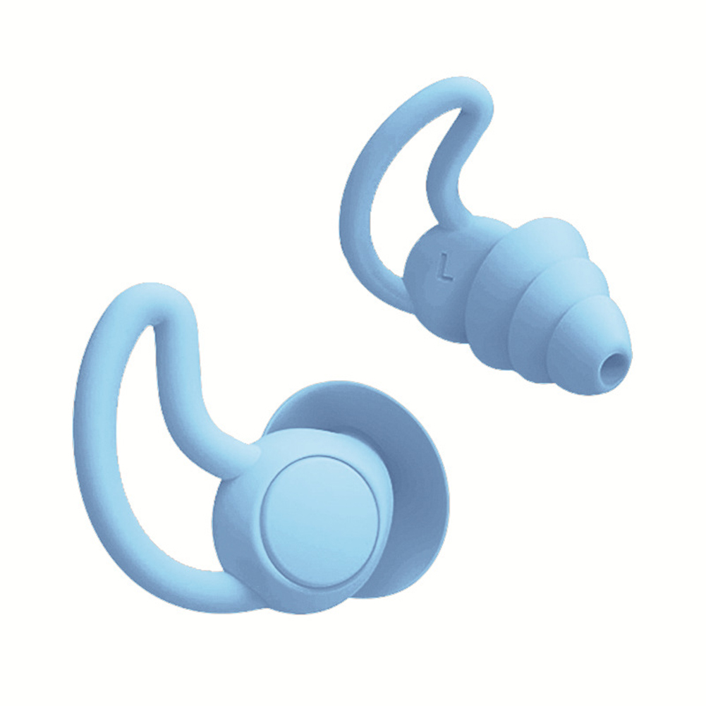 Silicone Sleeping Ear Plugs Sound Insulation Ear Protection Earplugs Anti-Noise Plugs for Travel Silicone Soft Noise Reduction: Blue