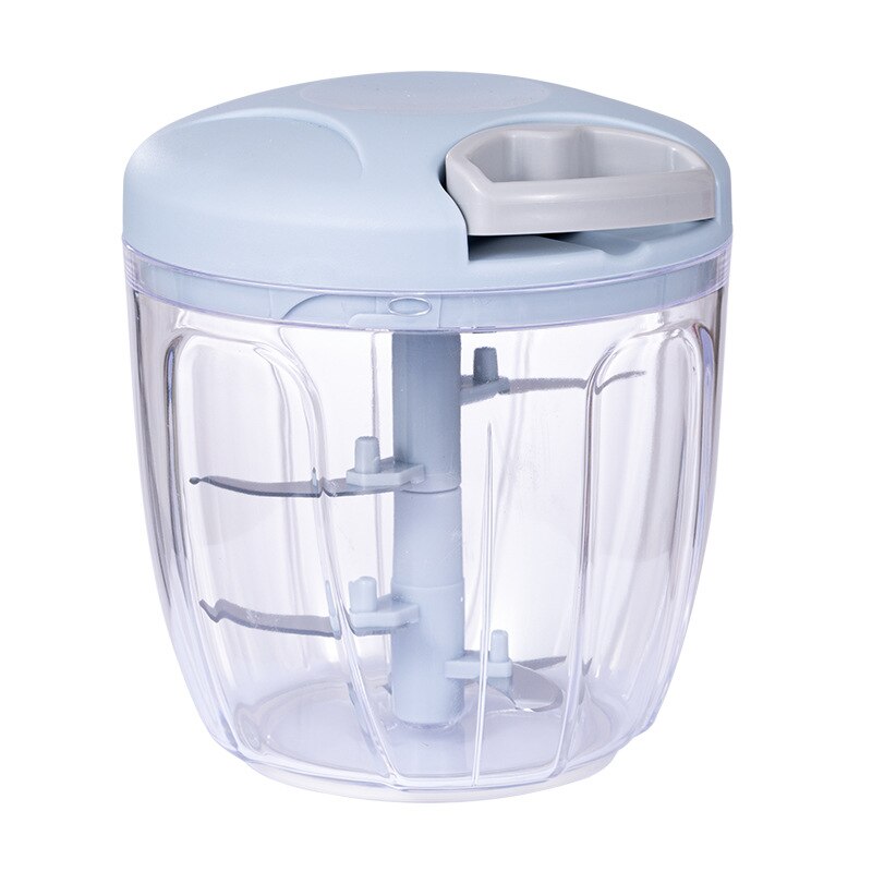 Køkkentilbehør løghakker manuel reb foodprocessor silcer shredder salatmaskine hvidløgspresser påskærer køkkenværktøj: Blå stor