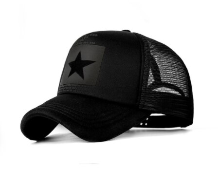 Five Star Pattern Baseball Cap Women Outdoor Baseball Hat Breathable Men Women Summer Mesh Caps Snapback Gorras: 5