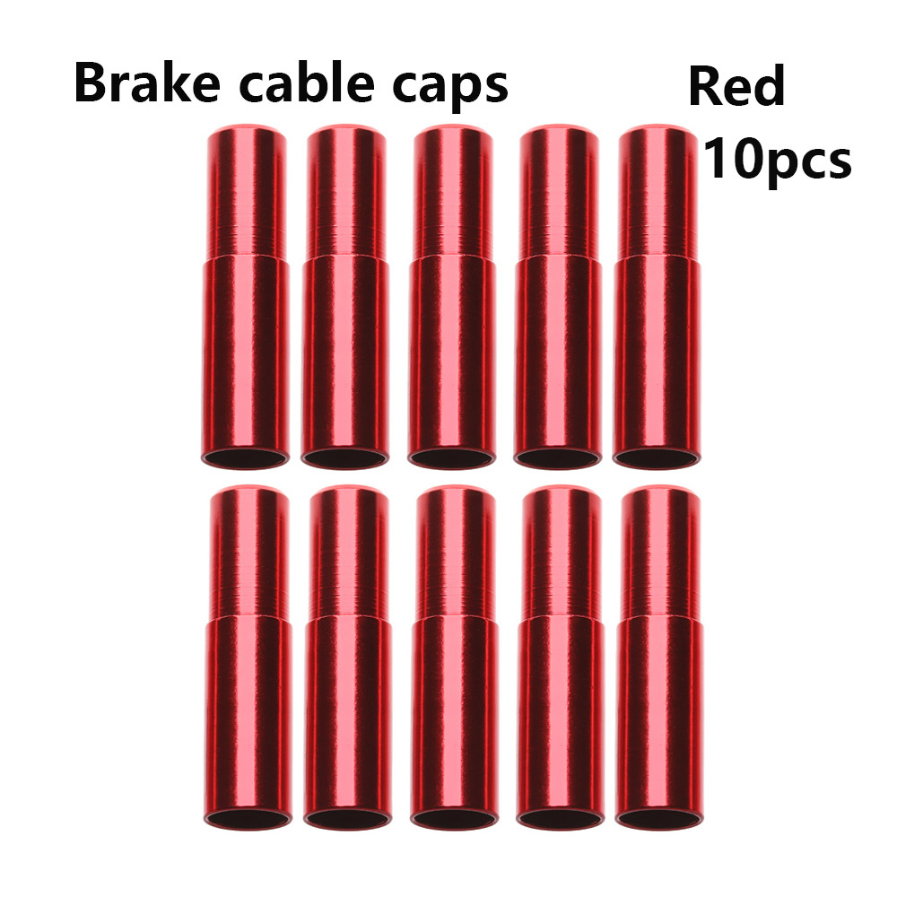 5/10 pièces 4 couleurs Aluminium frein/dérailleur changement de câble couverture vélo embout capuchon extérieur vtt vélo de route pièces de cyclisme accessoire: 14