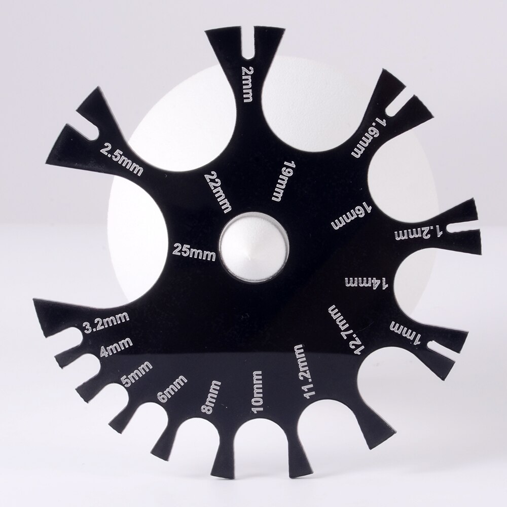 1Pc Acrylic 18g to 1" Gauge Wheel Tool Measure size for Body Piercing Measurement Tester Ruler Gauge Diameter Tools welry