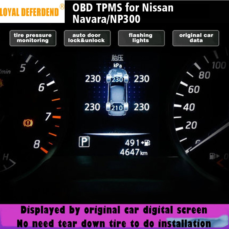 Obd Tpms Bandenspanningscontrolesysteem Auto Deurslot Speedlock Voor Nissan Navara/Np300 Alarmsysteem Auto Modificatie