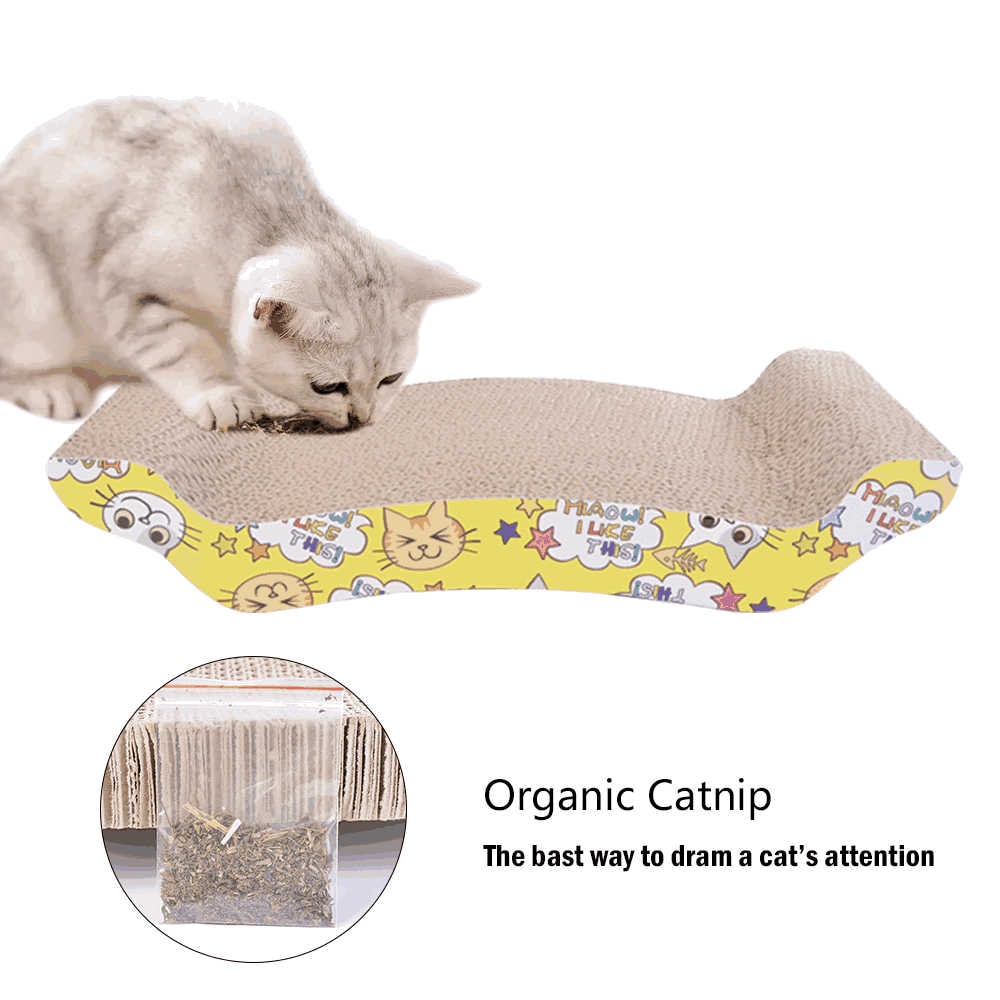 Rascador para gatos, juguetes para perros y gatos, suministros para mascotas, sofá para gatos, placa para garras de gato, puente de arco de papel corrugado