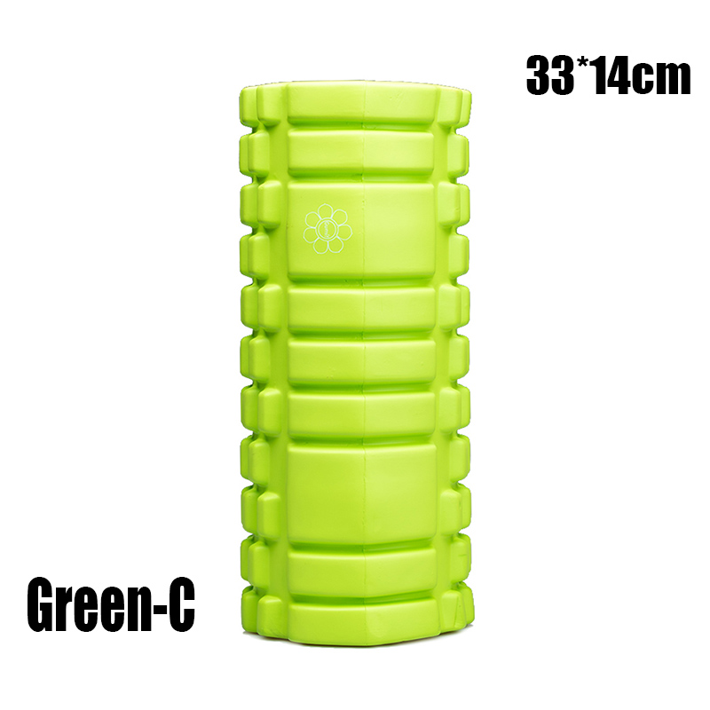 Yoga Foam Pilate Fitness Roller EVA Sports Column Train Gym Physical Massage Grid Floating Trigger Point Therapy Exercise block: Light green