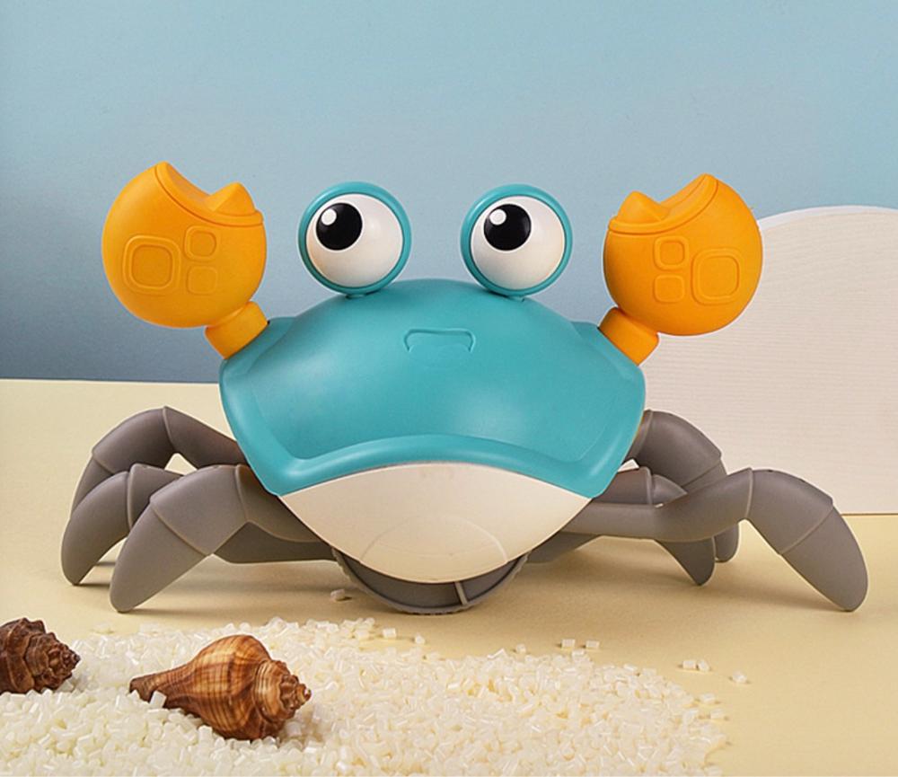 Bad Speelgoed Wandelen Clockwork Krab Trekken Dier Voor Baby Peuter Kruipen Leuke Verjaardag Festival Voor Jongens Meisjes: Orange