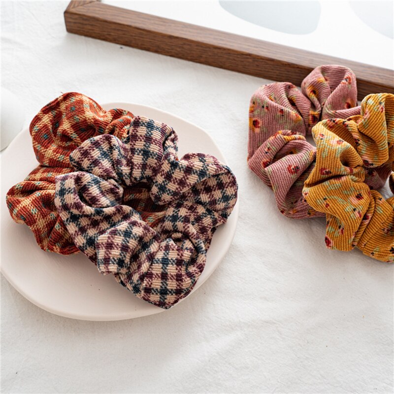 Accesorios Vintage, diadema de flores, banda de goma de terciopelo para el invierno para el cabello, diadema elástica suave para mujer, accesorios de tiara opaska do wlosow