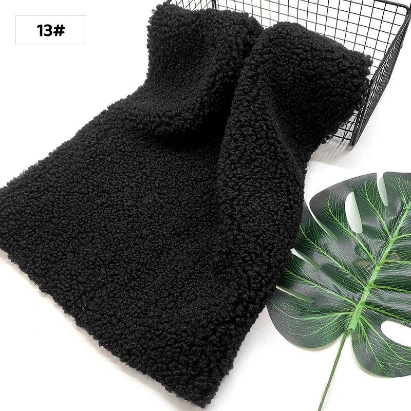 1 Uds., 45x50cm, nueva tela para peluche, felpa Granular suave, Material hecho a mano DIY, ropa, juguete, tela de lana de cordero,: Plata