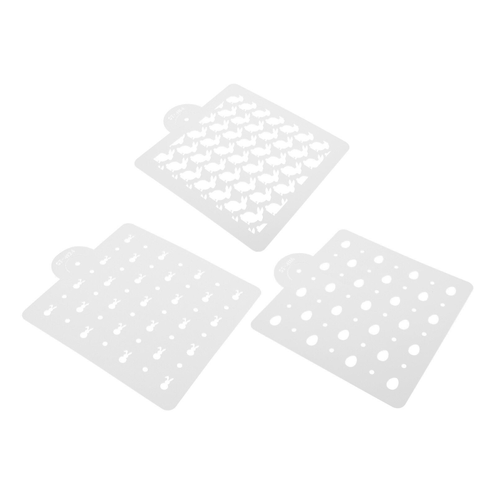 3Pcs Coffee Stencils Chocolate Stencil Coffee Art Stencil Easter Latte Art Stencils for Hotel