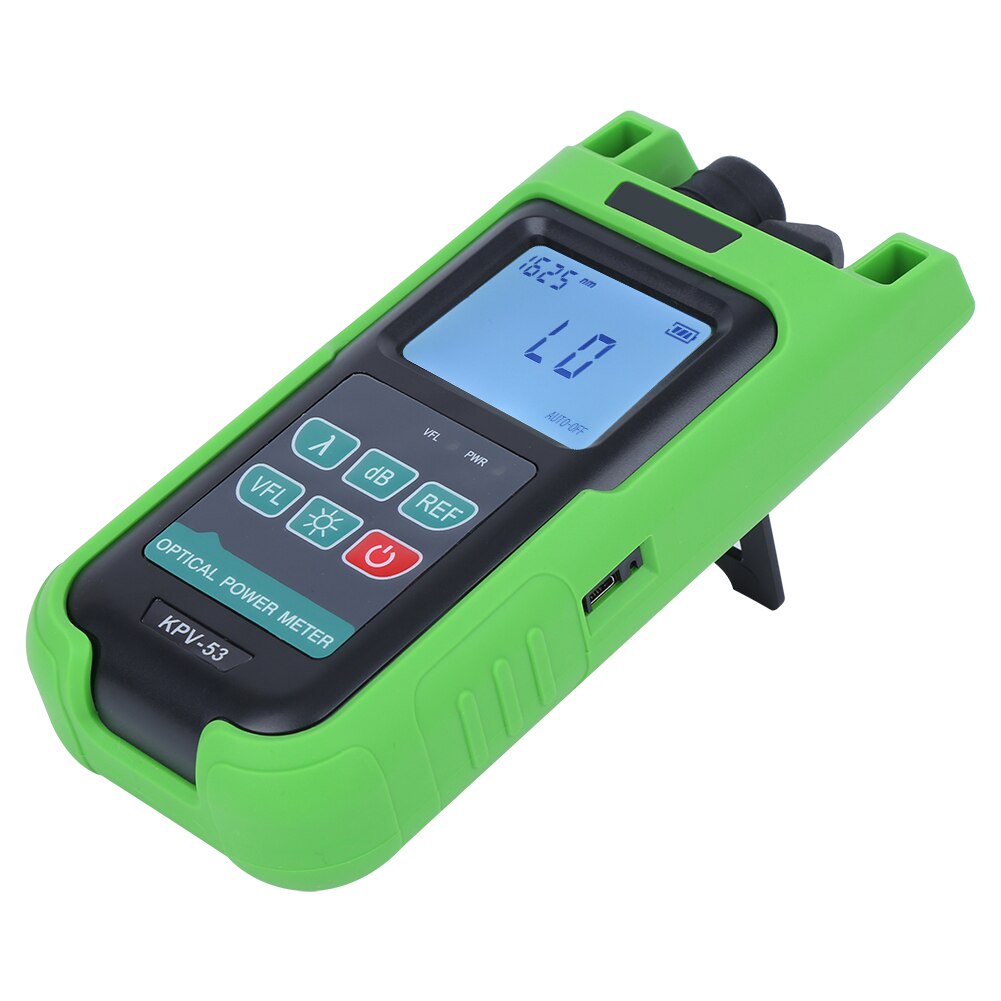 Optical Power Meter 2-in-1 High Accuracy Measurement Fiber Optic Tester Instrument KPV-53