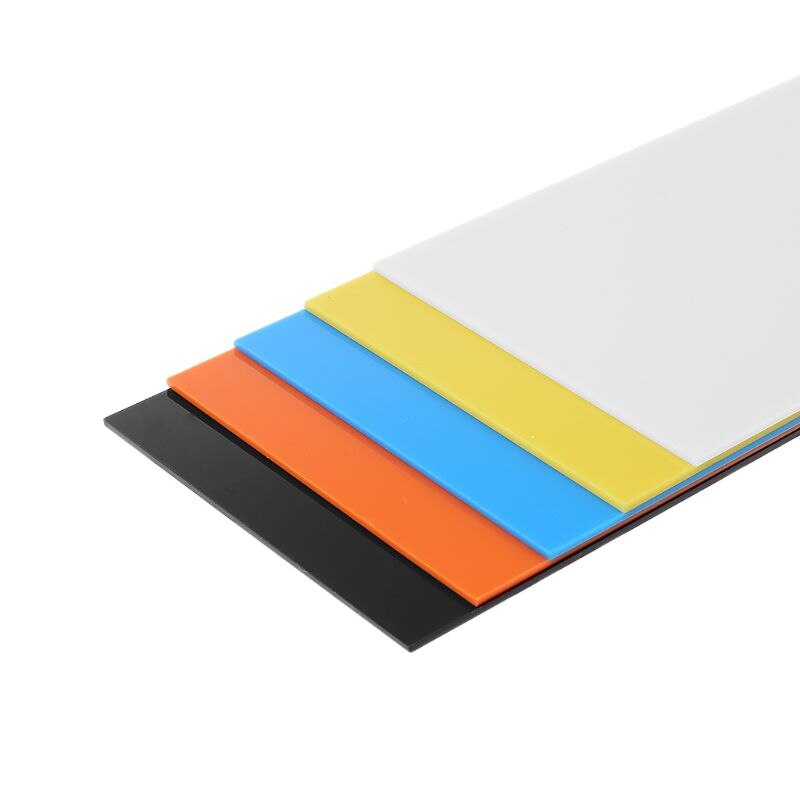 10X20cm Plexiglass Board Colored Acrylic Sheet DIY Toy Accessories Model Making