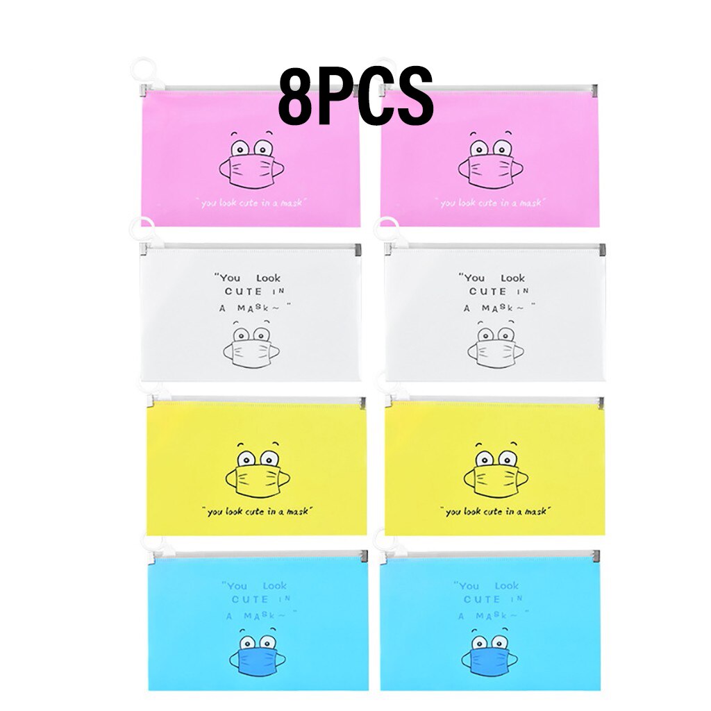 8pc Maske Abdeckung Tasche Tragbare Gesichtsmaske Halfter Mund Maske Lagerung Kasten fallen Sparen Maske Boxen Kosmetik Taschen mascarillas: J