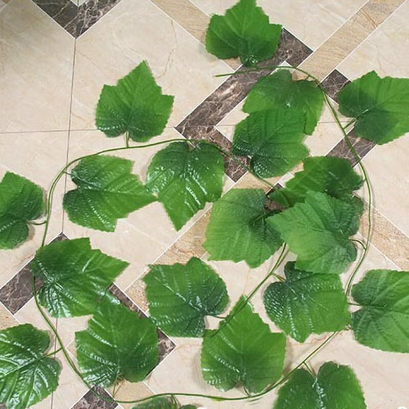 2m 30 stk blade kunstig vedbend hængende krans blomster vinstok til diy hjem bryllup blomster væg have hegn indretning