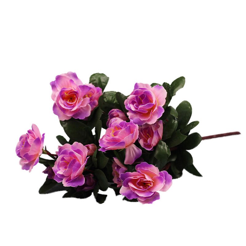 Kunstbloemen Goedkope Boeket Simulatie Van Azalea Saffloer Wedding Party Garden Home Decoratie Zijde Plastic Planten