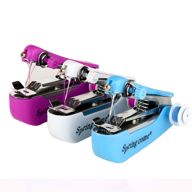 Mini Hand Sewing Machine, Sewing Machine Simple Operation Sewing Tools Sewing Cloth Fabric Handy Needlework Tools