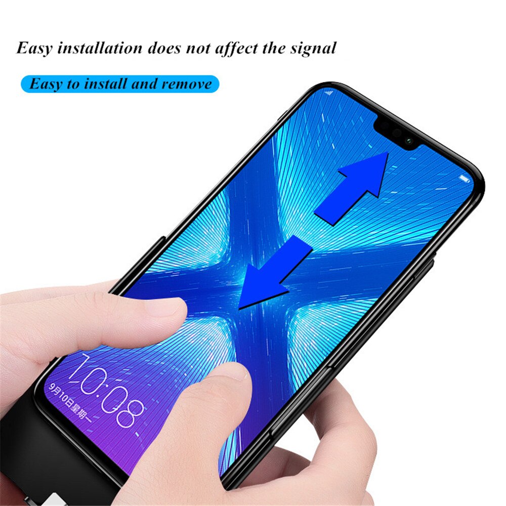 Funda de Banco de energía para Huawei Honor 8X, funda de batería, cargador portátil, 6800mAh