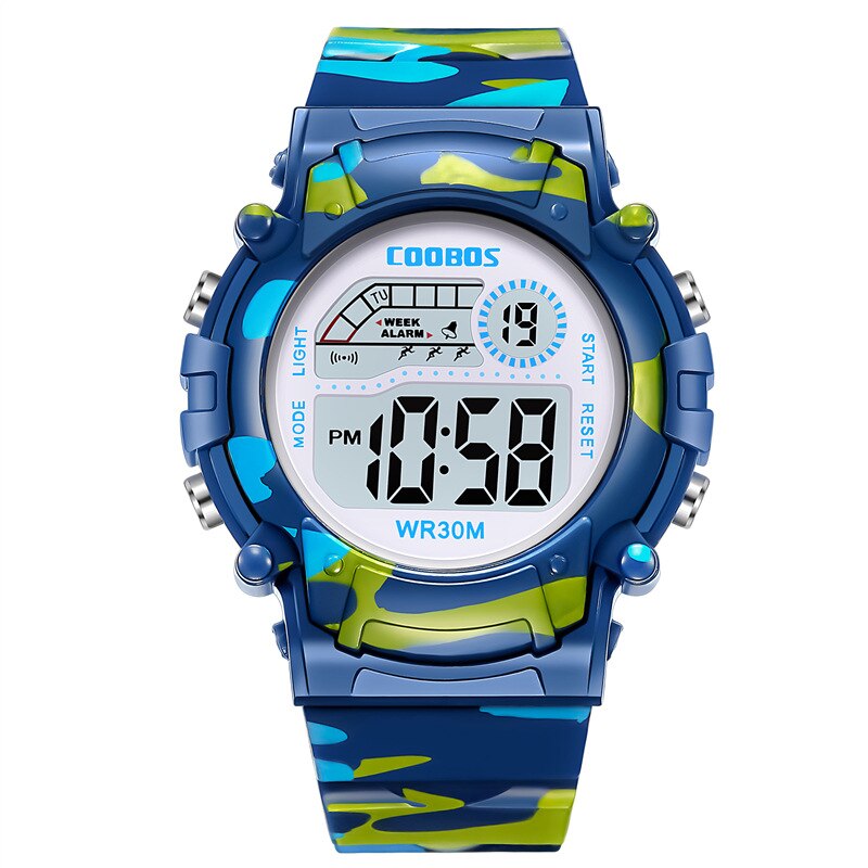 Kinderen Horloge Sport Kinderen Horloges Siliconen Band Waterdichte Led Digitale Horloge Voor Kid Kinderen Student Meisje Jongen Horloge Klok