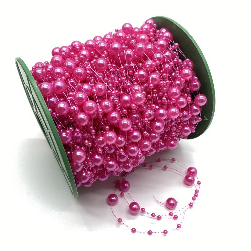 5Meter 3 + 8mm Angelschnur Künstliche Perlen Blume Perlen Kette Girlande Blumen Hochzeit Party Dekoration Diy Zubehör: 17