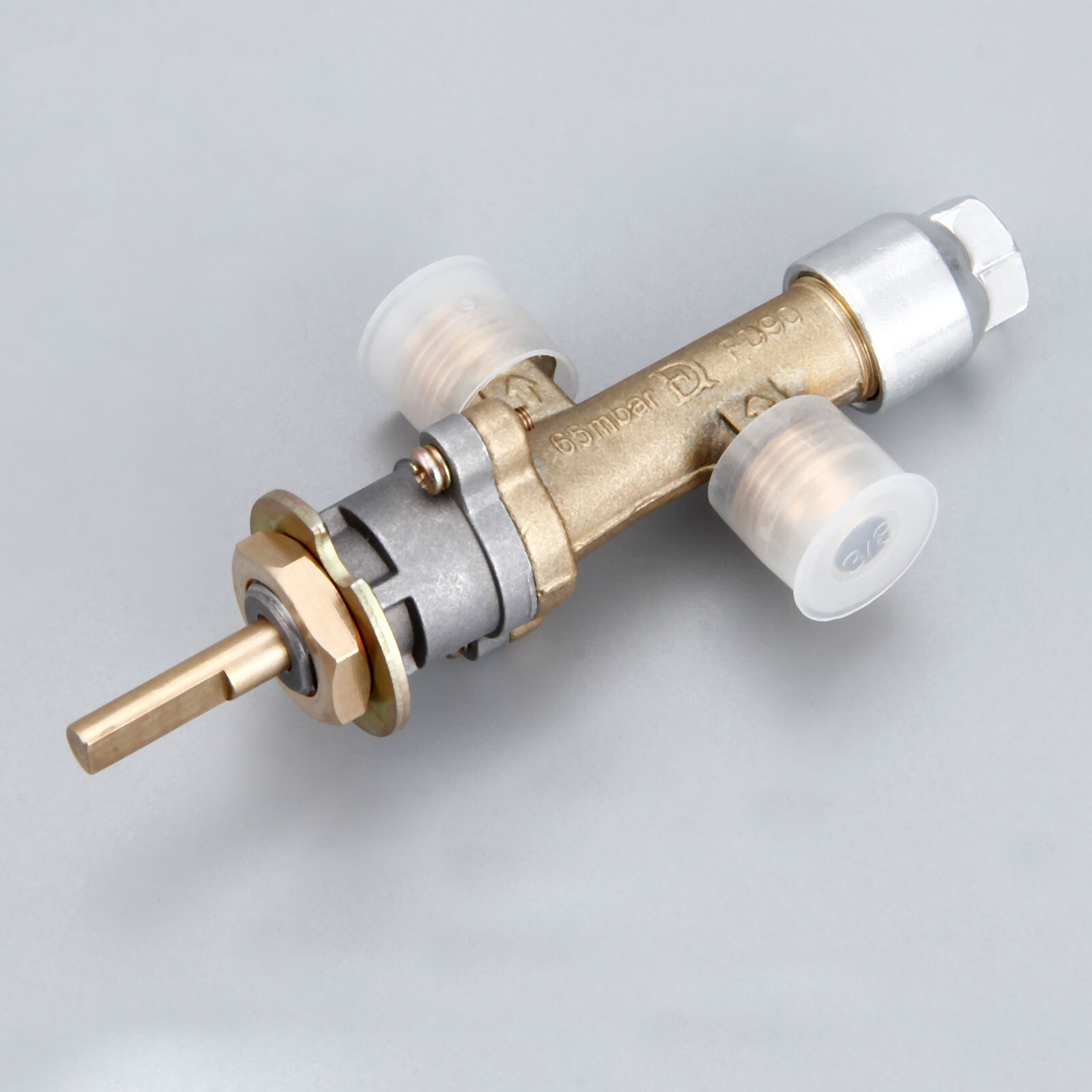 Propane Gas Control Valve Safety Valve With Inlet And Outlet 5/8”6mm Valve Shaft For Gas Grill, Heater, Fire Pit, Fireplace