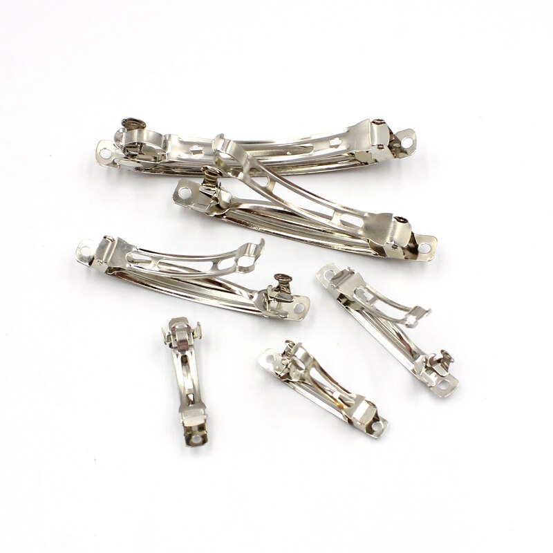 Pasador francés para el pelo, Clip con hebilla automática, Base, lazo, peine, suministros de horquilla para tocados, accesorios para hacer joyas, 10 Uds.: S