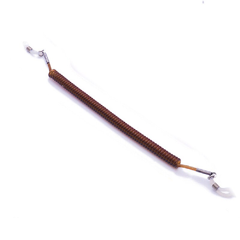 Cadena elástica suave para gafas para niños, cadena antideslizante para lentes de sol de silicona, cordones para gafas, cadena de anteojos, cordón: Marrón