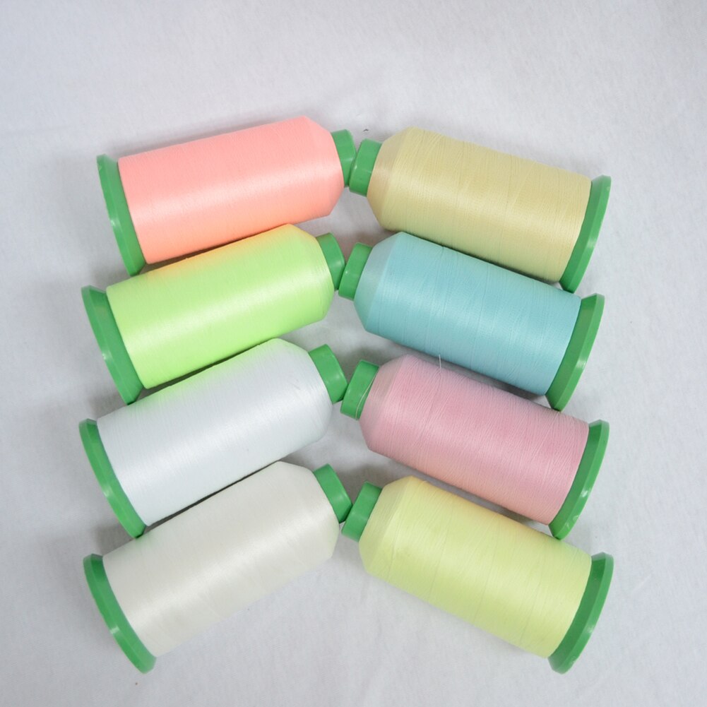 hilo de coser de POLIÉSTER + luminoso que brilla en la oscuridad, para bordar, DIY