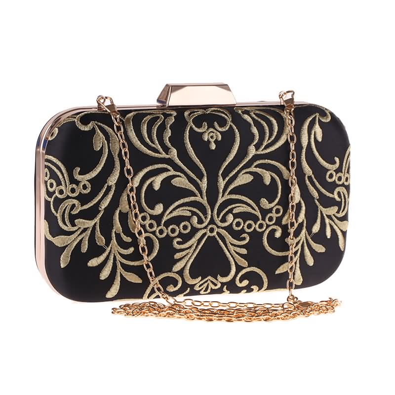 LUXY MOON sac de soirée femmes portefeuille diamant broderie fleur embrayage sac à main mini petits sacs à main portefeuille sacs à bandoulière ZD842